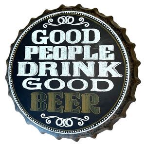 Tin wall hanger top with fun sayings!